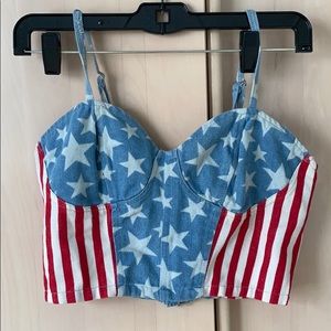American Flag Bustier